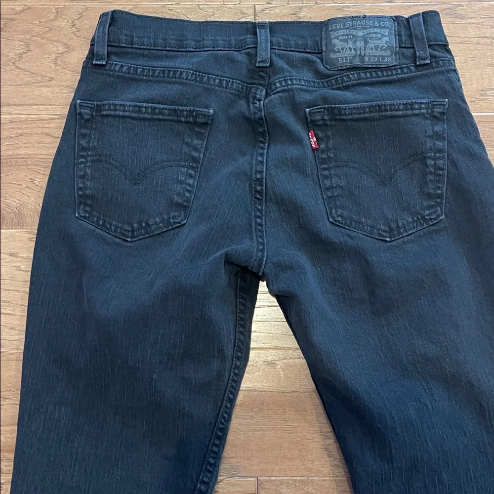 Levi's 511 Men's Black‎ Slim Leg Jeans 29 x 32